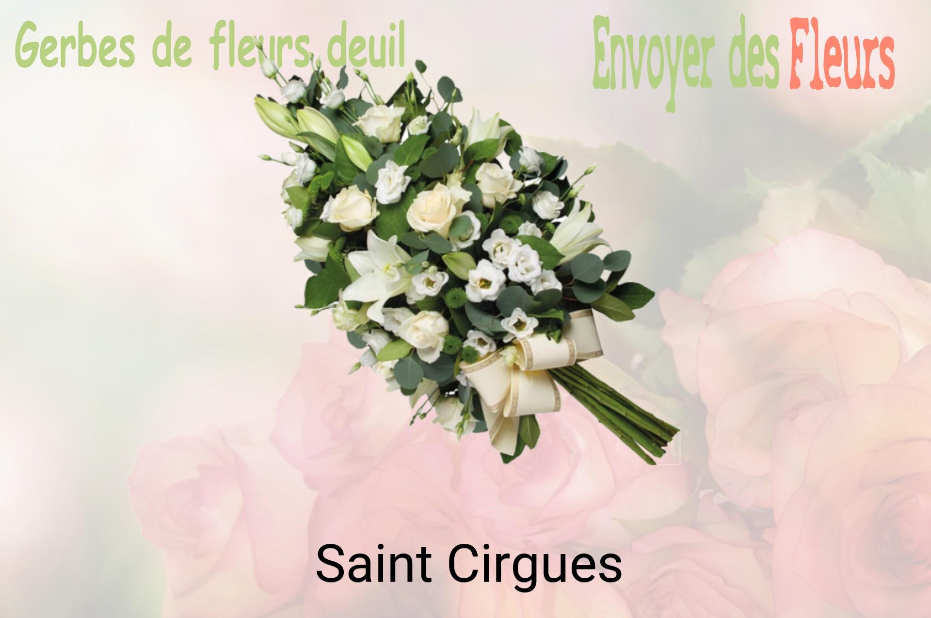Gerbe de fleurs de deuil livrée à Saint-Cirgues